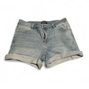 d. jeans - Classic Blue Denim Cuffed Shorts